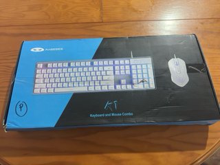 Teclado y Ratón Gaming RGB Rosa MageGee