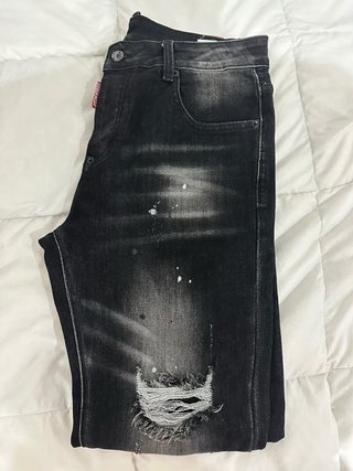 Pantalones Dsquared2 negros con bordado