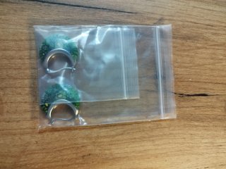 Pendientes Aro Vidrio y Acero