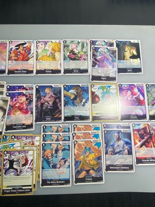 Cartas One Piece Variadas Negras