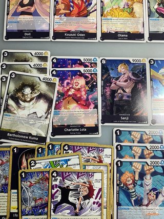 Cartas One Piece Variadas Negras