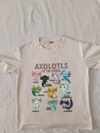 Pack 3 Camisetas Axolotl Talla 8 años