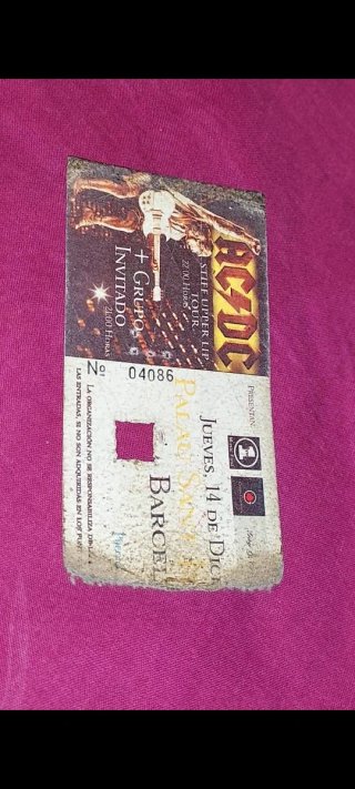 Entrada AC/DC Stiff Upper Lip Tour Barcelona