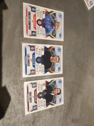 Lote 3 cromos Topps Champions League Managers