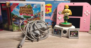 Nintendo 2DS Rosa + Juegos y Accesorios