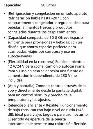 Nevera 12V Arebos