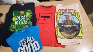 Lote 4 Camisetas Verano Niños