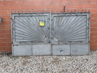 Puertas de hierro forjado de Medidas 3,44 x 1,92