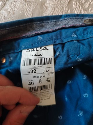 Pantalón Chino Salsa Azul Verdoso Hombre