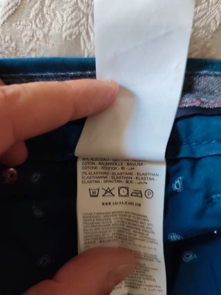 Pantalón Chino Salsa Azul Verdoso Hombre