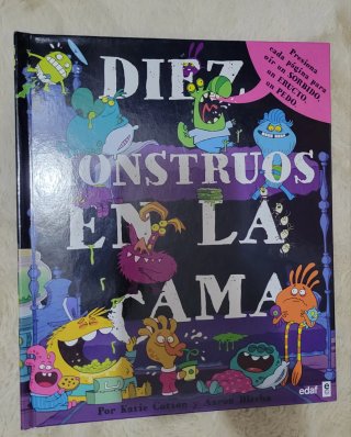 Libro infantil "Diez monstruos en la cama"