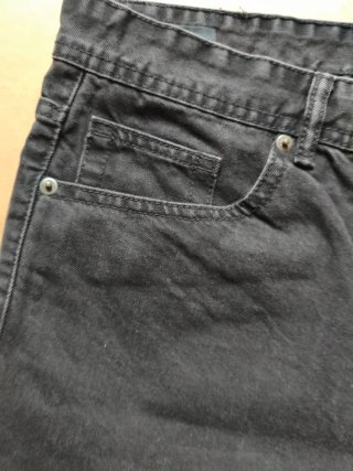 Bermudas Vaqueras Negras Pull&Bear Talla 42