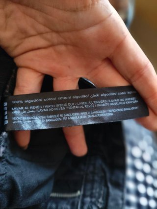 Bermudas Vaqueras Negras Pull&Bear Talla 42