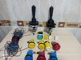 Lote Joysticks y Botones Arcade