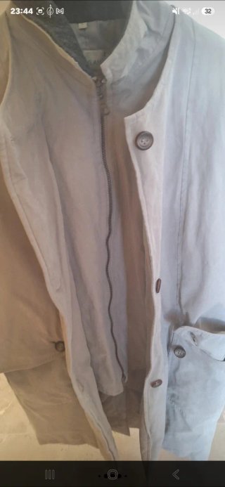 Chaquetón Beige y Gris
