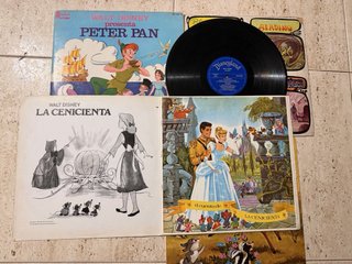 Pack 4 Vinilos Disney Cuentos Infantiles Vintage