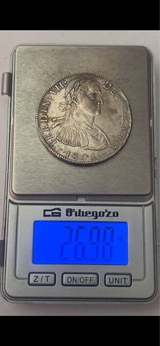 8 Reales 1808 (EBC-) México Fernando VII
