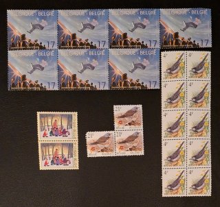 Sellos antiguos de Bélgica sin usar