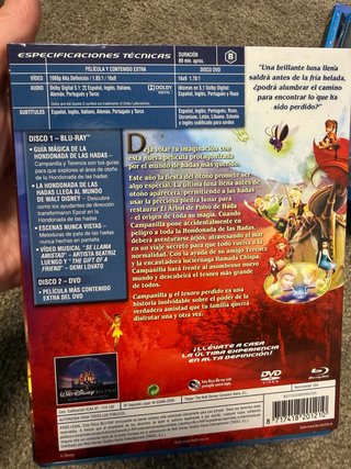 Blu-ray Campanilla y el Tesoro Perdido + DVD