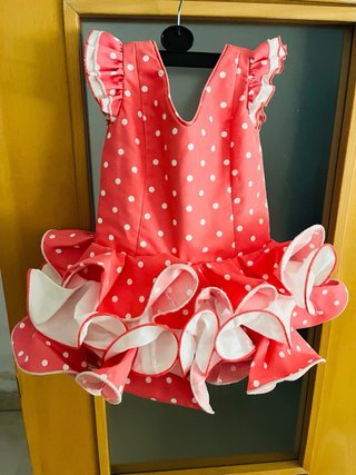 Traje Gitana Bebé 0-3 Meses Lunares