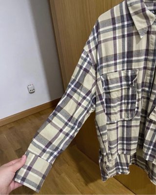 Camisa cuadros Zara Talla L