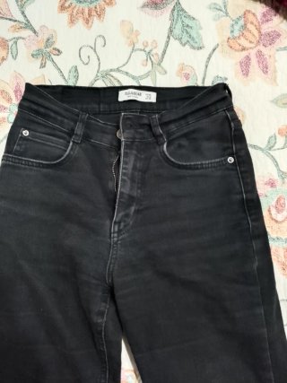 Pantalón elástico Pull&Bear negro Talla XS