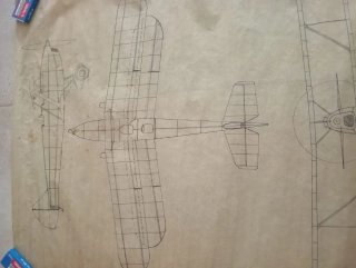Dibujo a mano de avión años 60