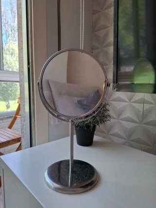 Specchio da tavolo argentato