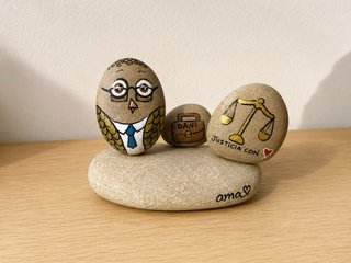 Regalo Búho Piedra Decorativa