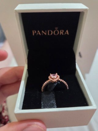 Anillo Corazón Rosa Oro