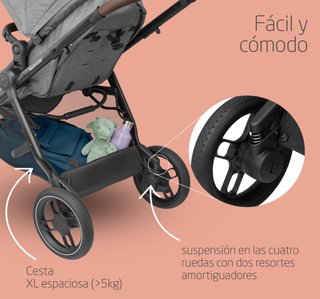 Maxi-Cosi Zelia S Trio 3 en 1 Gris