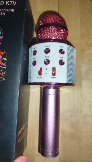 Micrófono inalámbrico para karaoke con altavoz