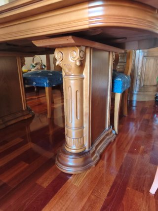 Mesa comedor extensible madera
