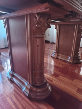 Mesa comedor extensible madera