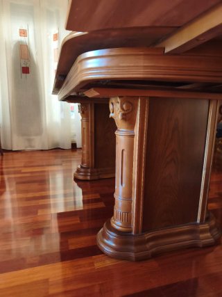 Mesa comedor extensible madera