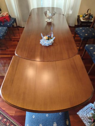 Mesa comedor extensible madera