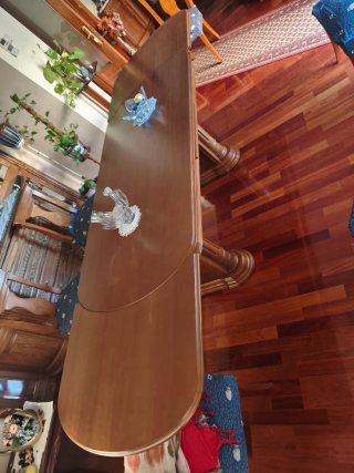 Mesa comedor extensible madera