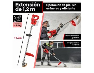 Amoladora hormigón Batería Mango 1,2m