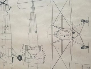 Dibujo técnico avión C.A.S.A. 1131-E Buker