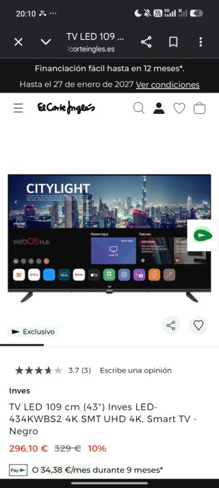 TV Inves 40 pulgadas nueva