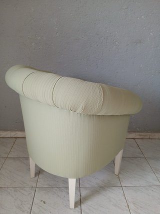 Coppia di poltrone Chesterfield verde salvia