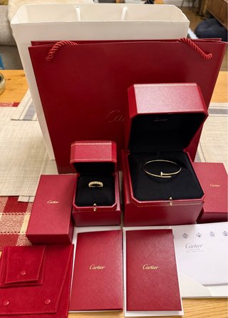 Pulsera Cartier Clou Oro con Diamante