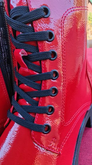 Botas Marco Tozzi Rojas Talla 39 Nuevas