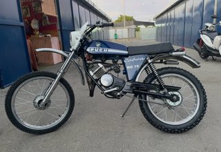 Puch minicross tt decorada de cobra