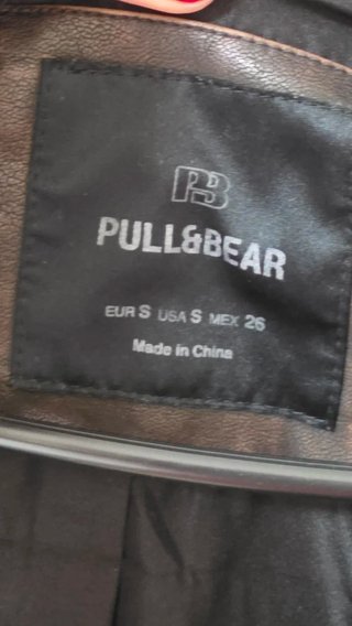 Chaqueta Cuero Pull&Bear Talla S