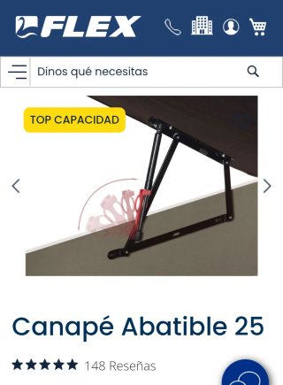 Canapé abatible Flex blanco