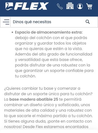 Canapé abatible Flex blanco