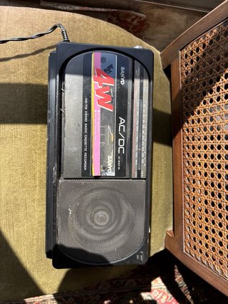 Radio Cassette Sanyo M-1740F AM/FM Vintage