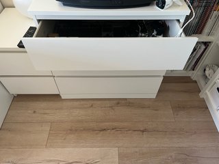 Cómoda Malm Ikea Blanca regalo mesilla