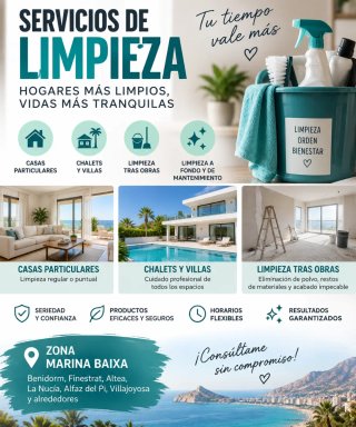 Se ofrece servicio de limpieza